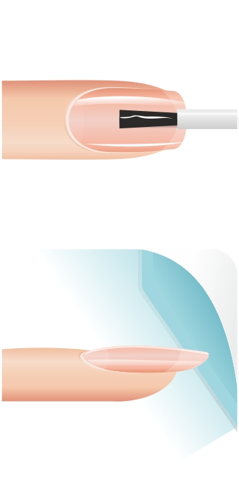 Manicure hybrydowy - nakładanie Gel-Lac base